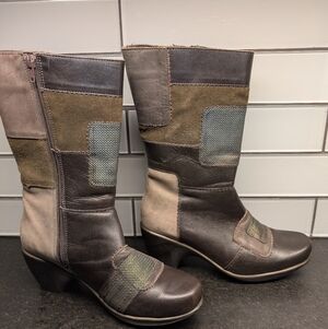 Naot Patchwork Leather Boots